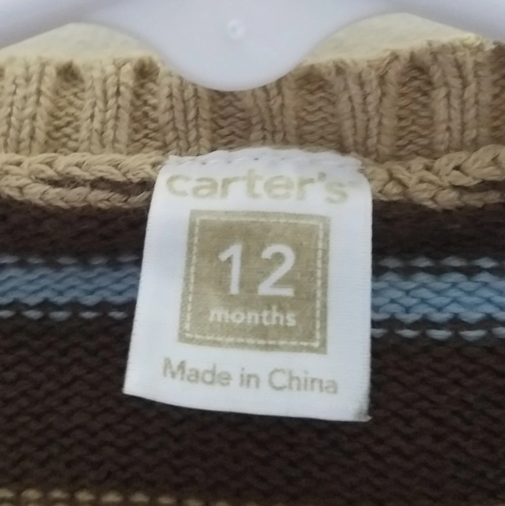 Carter's Knit Bear Cardigan Sweater 12m